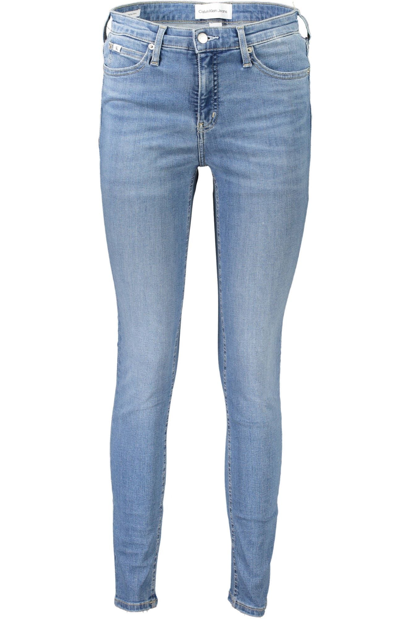 Light Blue Cotton Women Jeans