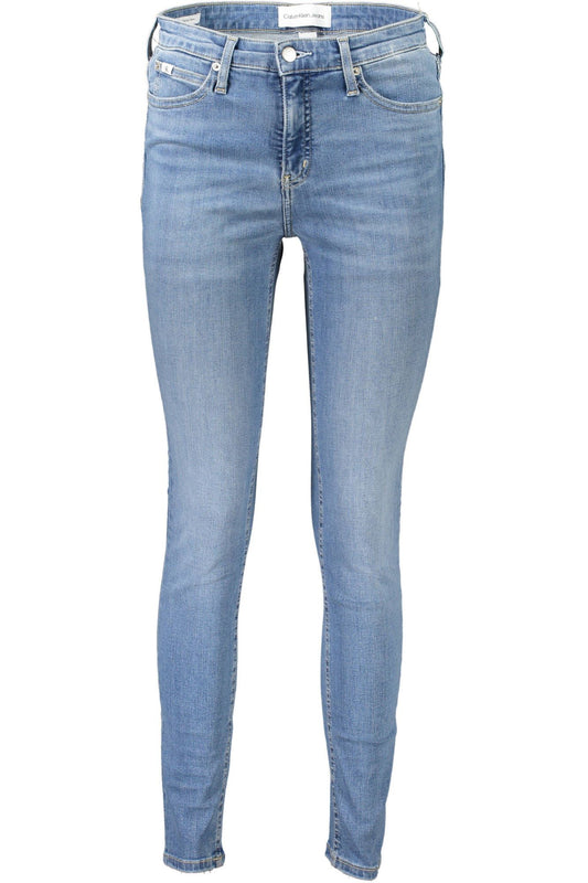 Light Blue Cotton Women Jeans