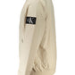 Beige Polyester Men Jacket