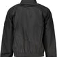 Black Polyester Men Jacket