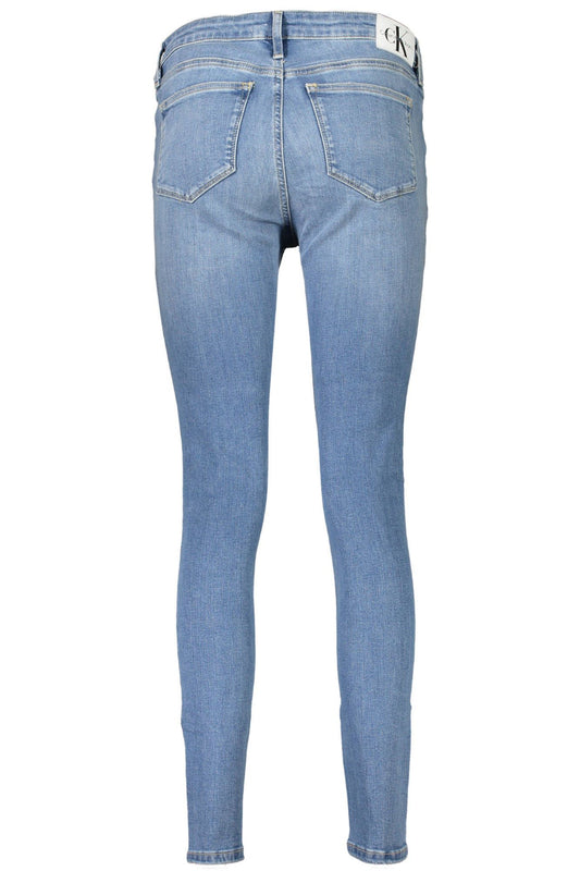 Light Blue Cotton Women Jeans