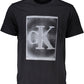 Black Cotton Men T-Shirt