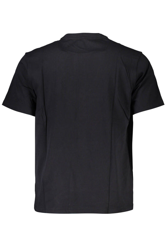 Black Cotton Men T-Shirt