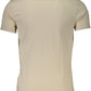 Beige Cotton Men T-Shirt
