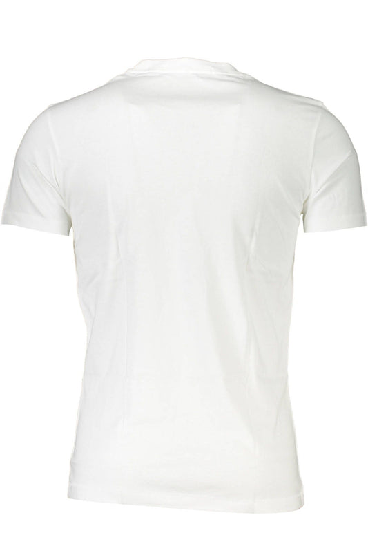 White Cotton Men T-Shirt