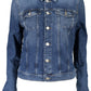 Blue Cotton Women Jacket