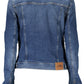 Blue Cotton Women Jacket