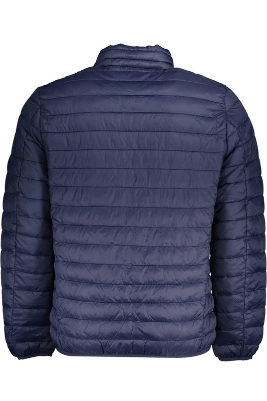 Blue Polyamide Men Jacket