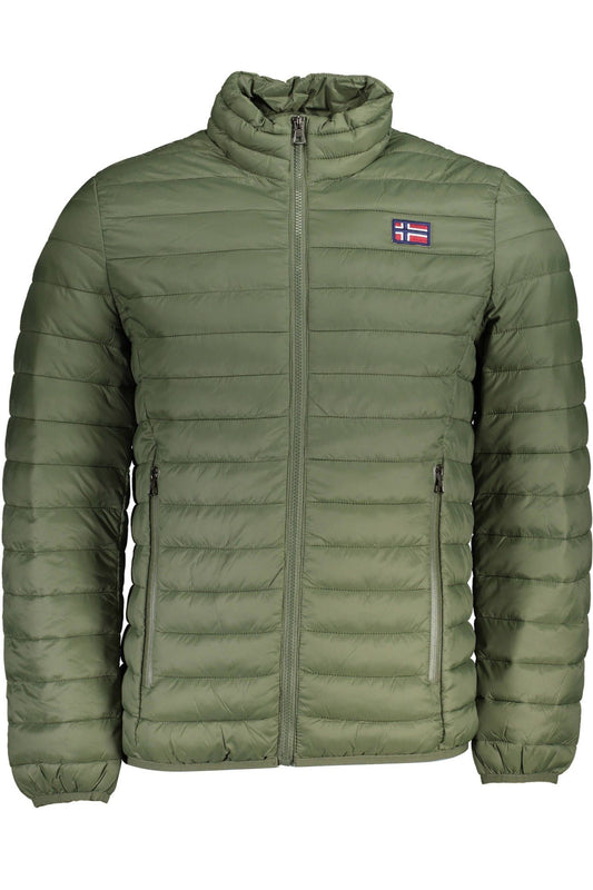 Green Polyamide Men Jacket