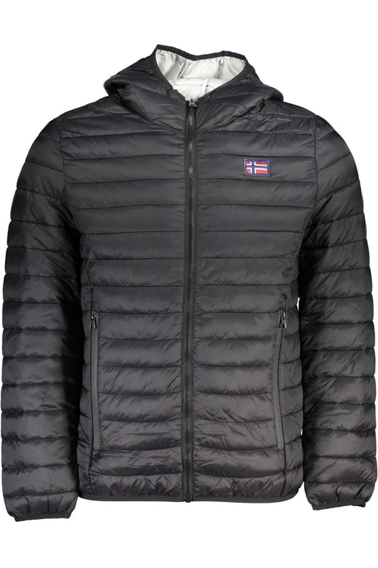 Black Polyamide Men Jacket