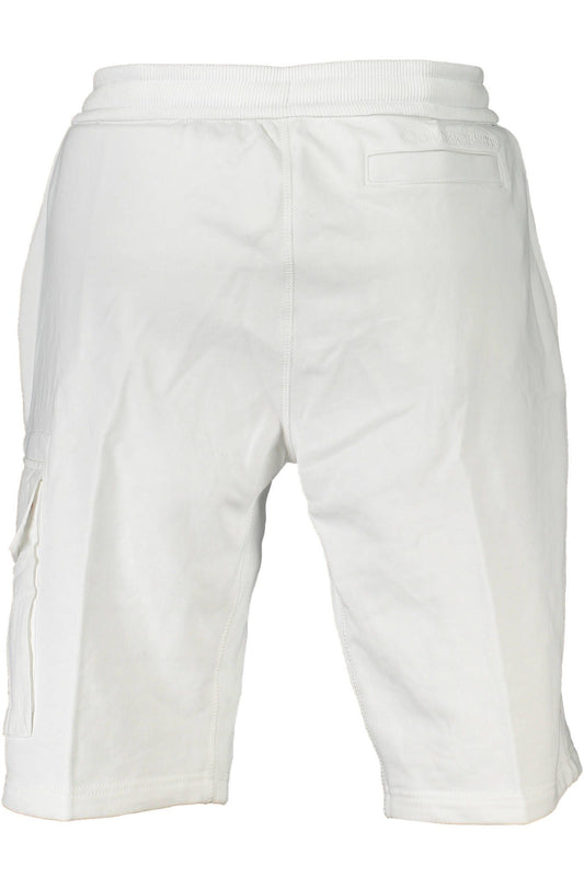 White Cotton Men Bermuda Short