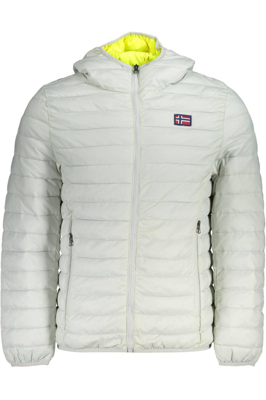 Gray Polyamide Men Jacket