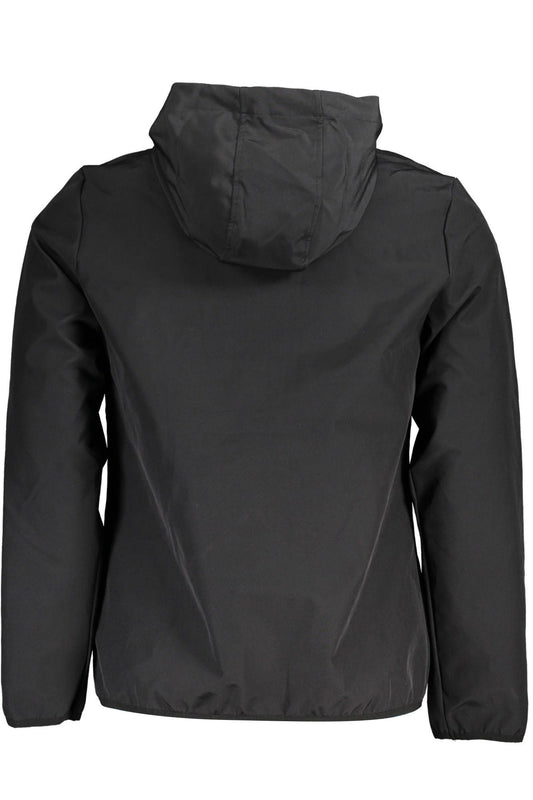 Black Polyester Men Jacket