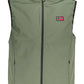 Green Polyester Men Sleeveless Jacket