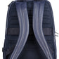 Blue Leather Men Backpack