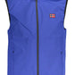 Blue Polyester Men Jacket