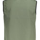 Green Polyester Men Sleeveless Jacket