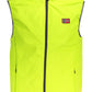 Yellow Polyester Men Jacket