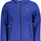 Blue Polyester Men Jacket
