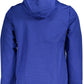 Blue Polyester Men Jacket