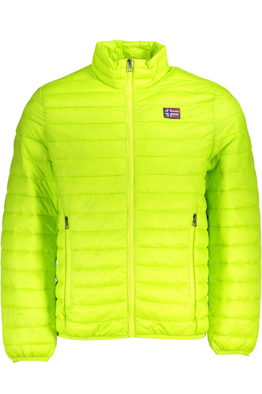 Green Polyamide Men Jacket