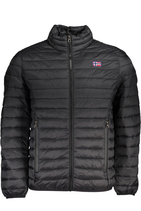 Black Polyamide Men Jacket