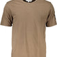 Beige Cotton Men T-Shirt