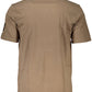 Beige Cotton Men T-Shirt