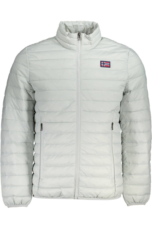 Gray Polyamide Men Jacket