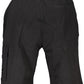 Black Cotton Men Bermuda Shorts