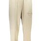 Beige Cotton Men Trouser