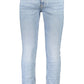 Light Blue Cotton Men Jeans