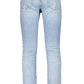 Light Blue Cotton Men Jeans