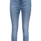Light Blue Cotton Women Jeans