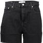 Black Cotton Women Short