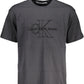 Gray Cotton Men T-Shirt