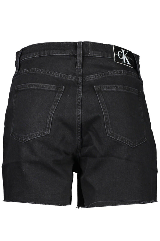 Black Cotton Women Short