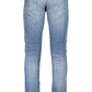 Blue Cotton Men Slim Jeans