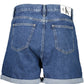 Blue Cotton Women Short