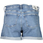 Blue Cotton Women Short