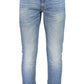 Blue Cotton Men Slim Jeans