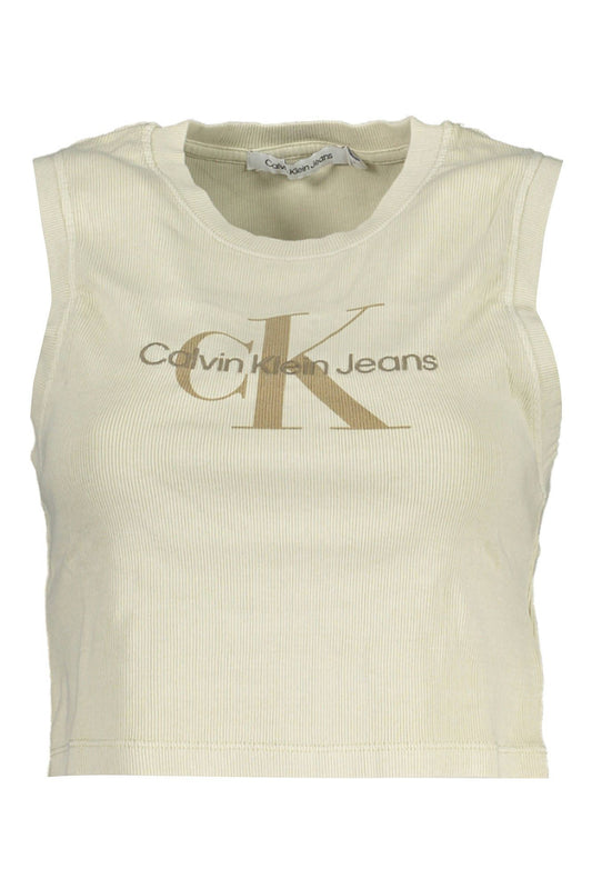 Beige Cotton Women Top
