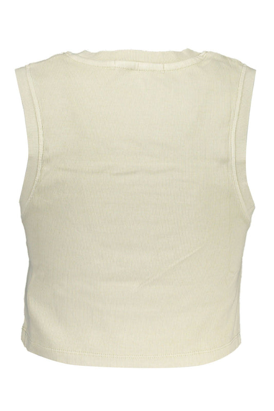 Beige Cotton Women Top