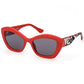 Red Plastic Women Sunglass