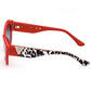 Red Plastic Women Sunglass