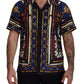 Elegant Multicolor Silk Men's Shirt