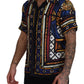 Elegant Multicolor Silk Men's Shirt