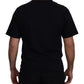 Iconic Black Cotton Crew Neck Tee