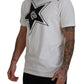 Elegant Star-Printed Crew Neck Tee