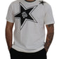 Elegant Star-Printed Crew Neck Tee